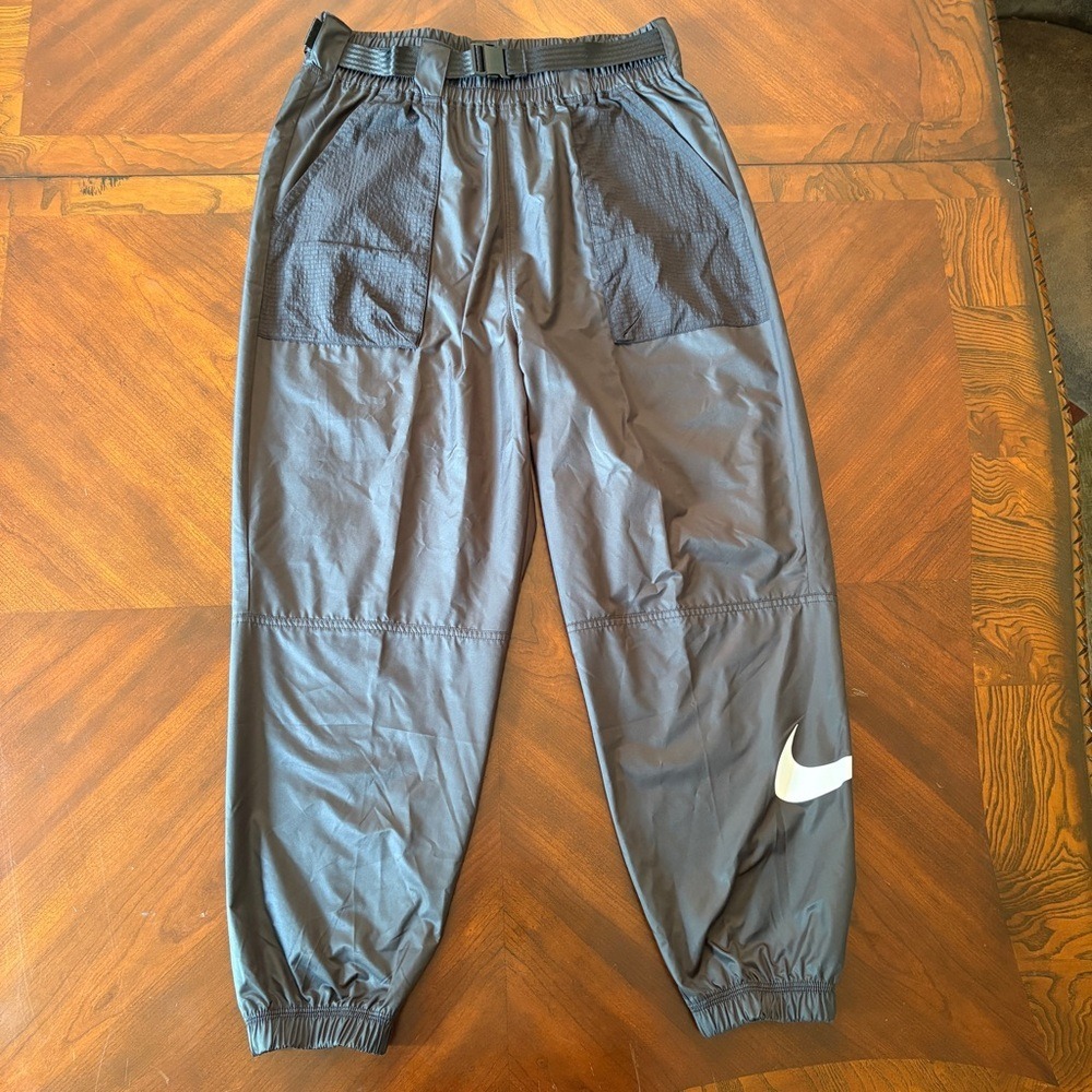 NIKE Swoosh Joggers Pants Black Trackpants Large Utility Baggy Streetwear Studio